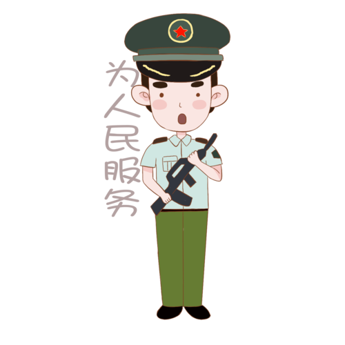 军人表情图片大全