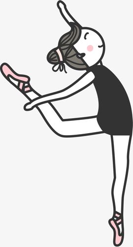 微笑美丽芭蕾女孩