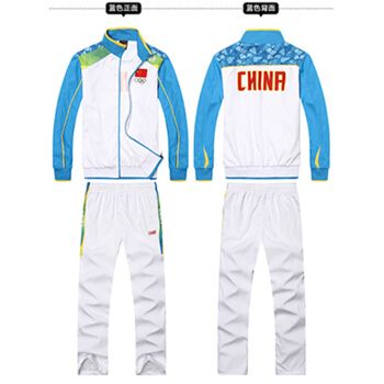 春秋武术教练训练服中国国家队运动服套装男女运动员团体服装定制 白
