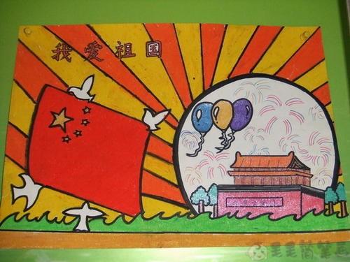 爱国主题儿童画获奖作品