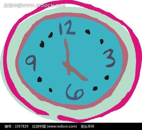 手绘钟表设计图片