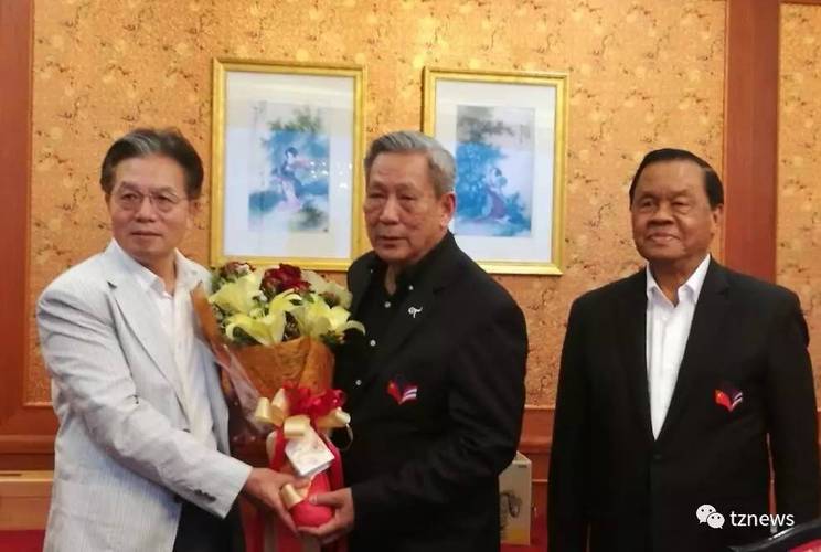威沙努副总理,披尼主席,陈正社长等欢送宁赋魁大使荣休返国