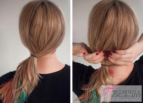 侧扎低马尾扎发教程 超简单步骤看一遍就能学会-发型