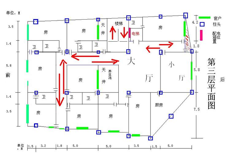 我有一张平面图,给我说要搞宾馆式的布线.十个房间,都