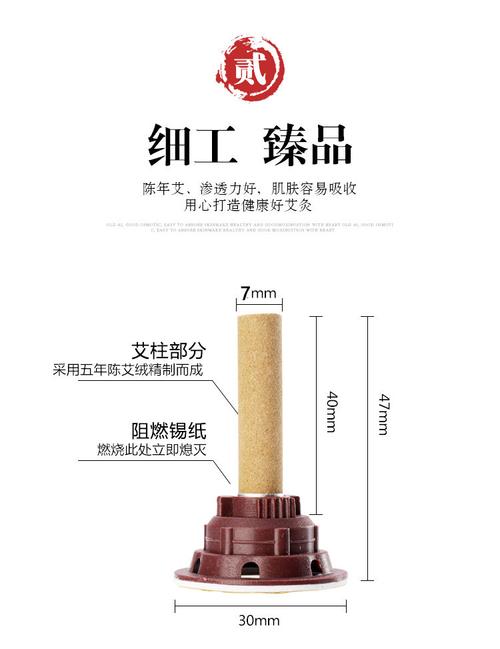 【500套加粗艾艾贴】祛湿宫寒艾灸盒随身灸艾柱艾条 200艾柱200底座