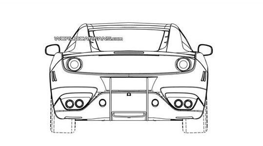 法拉利换代california申报图 车头新设计