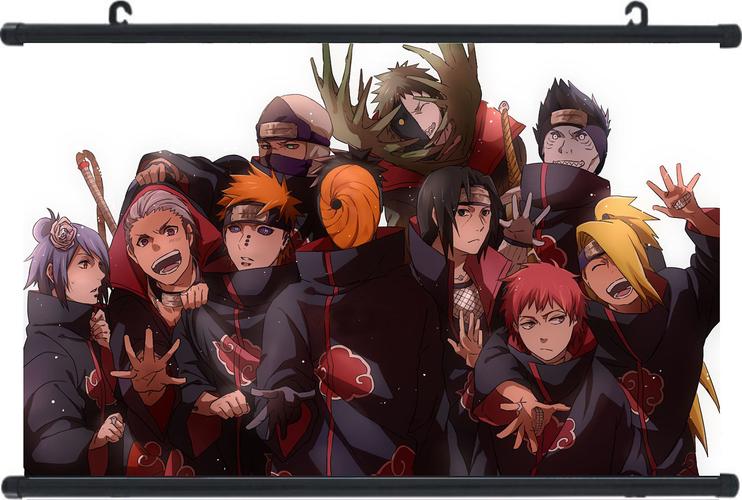 动漫漫展火影晓组织宇智波鼬乌鸦疾风多人物宿舍贴纸