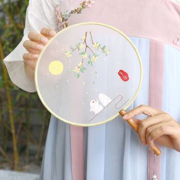 刺绣手工diy材料包古风初学者荷包自绣平安符团扇苏绣