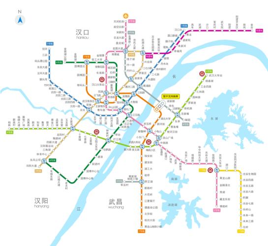 目前武汉开通了9条地铁