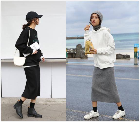 秋冬卫衣的5种穿搭示范,穿对衣服时髦太多了,保暖还能