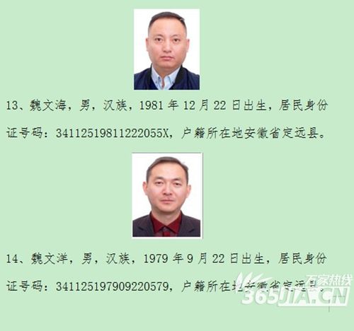 通告!合肥警方再次征集陶圣全等人违法犯罪的线索