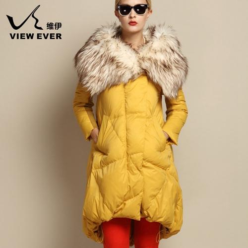 维伊ve羽绒服女新款冬装一线品牌库存剪标女装大码女装折扣走份