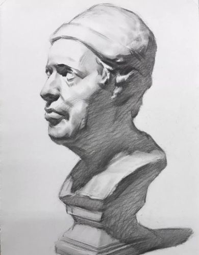 【推荐】素描石膏像步骤及画法|素描石膏像步骤图教程
