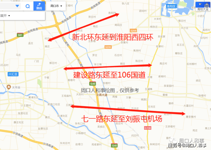 七一路东延建设工程,新北环东延建设工程(新北环至淮阳西四环)项目