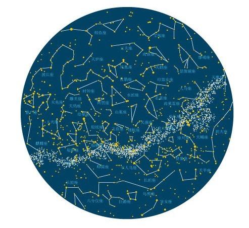 详细的天文星座图