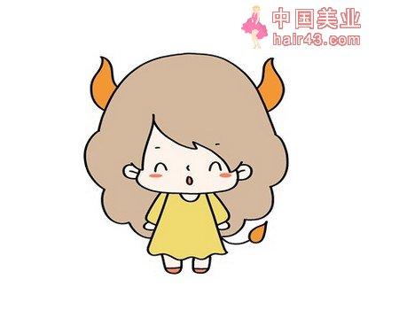 金牛座女孩简笔画教程(4)