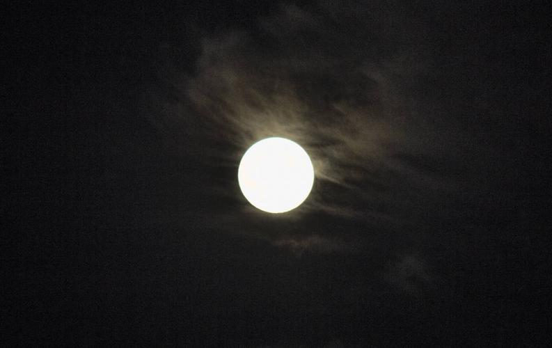月亮,夜晚,夜空,满月,月光