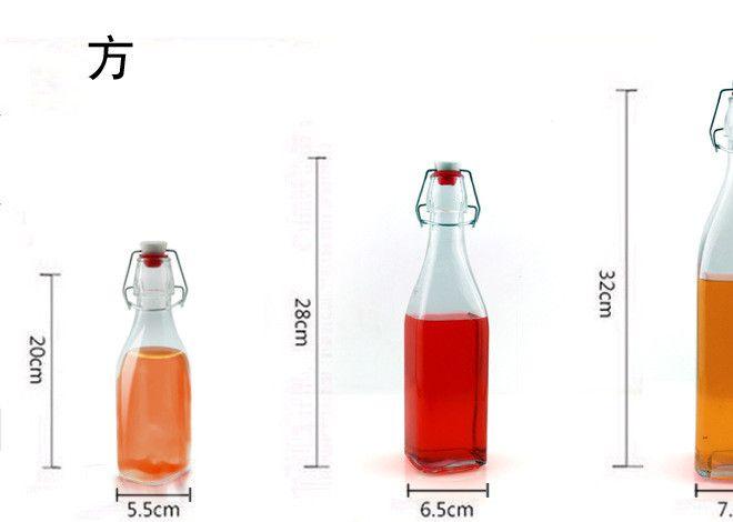 厂家直销牛奶瓶葡萄酒瓶防漏油瓶果汁豆浆瓶250ml-1000ml玻璃瓶