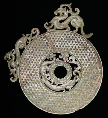 东汉 宜子孙出廓璧 扬州博物馆藏 美国塞克勒博物馆 出廓玉璧 汉代