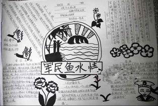 关于武警部队手抄报 手抄报版面设计图