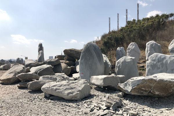 广安青色假山石定做,灵璧千层石施工