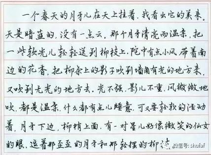 行楷硬笔书法作品欣赏