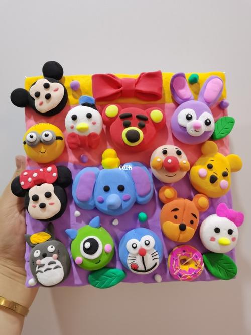 手工粘土,卡通人物_手工制作_卡通_粘土_解压_我的手工日常_兴趣爱好