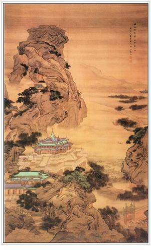 清朝中期袁江二十四幅精品山水绘画作品赏析