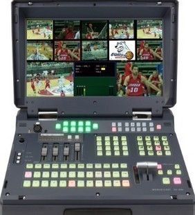 洋铭hs600便携式移动标清8路演播室洋铭hs600导播台