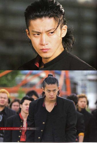 热血高校男主角小栗旬-泷谷源治的发型要留多长