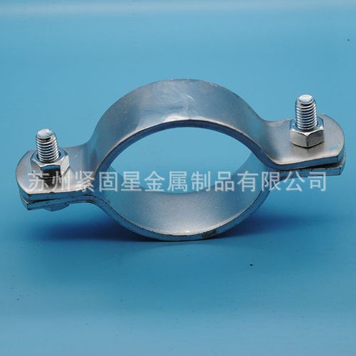 双螺栓管夹o型管卡 双立管卡抗震支架管夹消防管管卡dn65 80 100