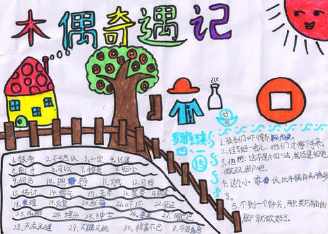 汉字少木偶奇遇记手抄报 木偶奇遇记手抄报