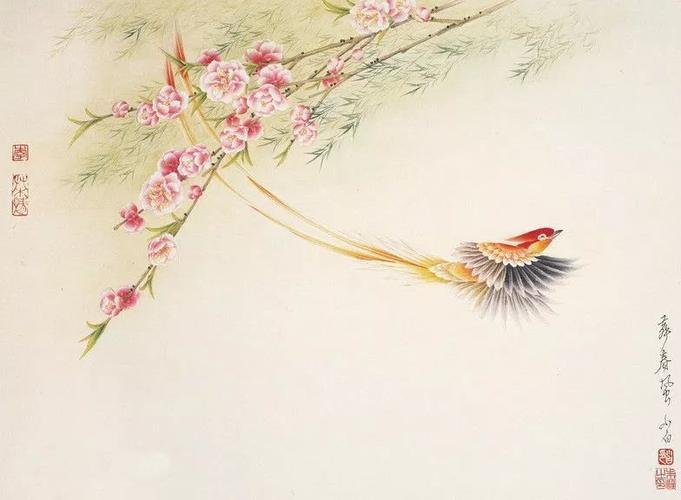 李小白工笔花鸟画欣赏:宝剑锋从磨砺出,梅花香自苦寒来!