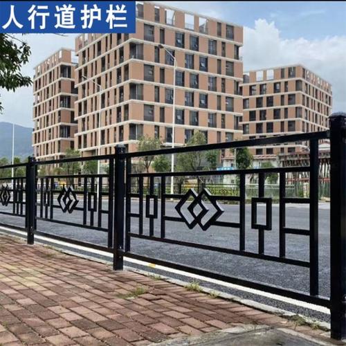 人行道钢结构防撞护栏铁艺市政道路围栏交通设施隔离栏杆120cm高(单位