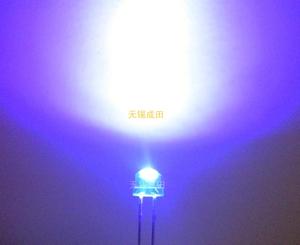 uv紫外光led,f5mm草帽紫色led灯珠,验钞,灭蚊,紫灯发光二极管