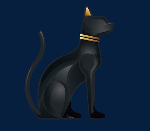 埃及猫神贝斯特神矢量素材