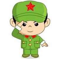 卡通小红军敬礼头像_微信头像图片大全