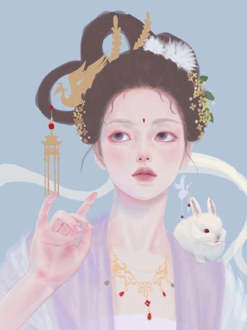 嫦娥仙子插画教程|附教学和软件