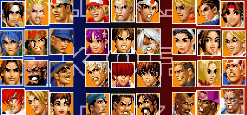 拳皇98,角色名和一些按键问题