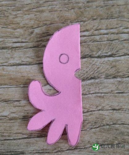 儿童手工剪纸章鱼的方法