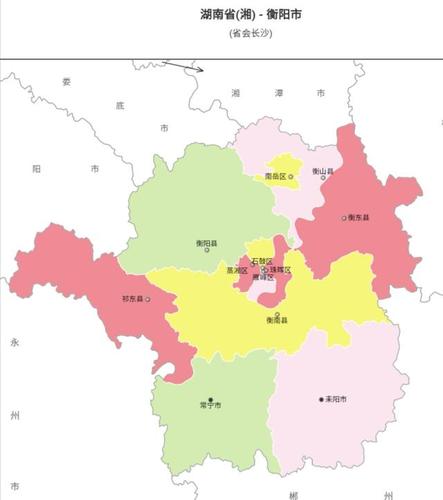 中国行政区划——湖南衡阳