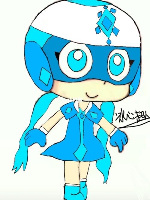 我新画了两个冰心超人头像,你们不要盗图_头像_素材