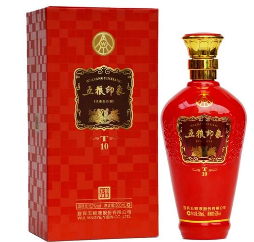 五粮印象浓香型白酒t10 52度 500ml