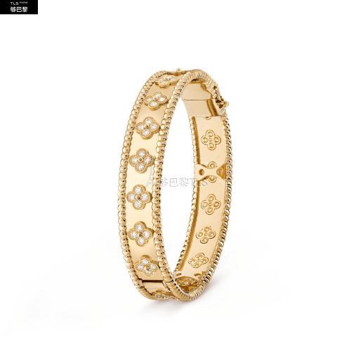 【包邮包税】 vca梵克雅宝 21年春夏 女士 手镯 perlee clovers手镯