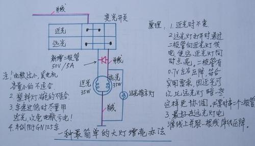 其原理是近光灯不变.
