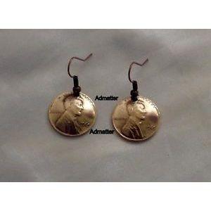 1997 penny earring set 3d domed pennies coin jewelry 18