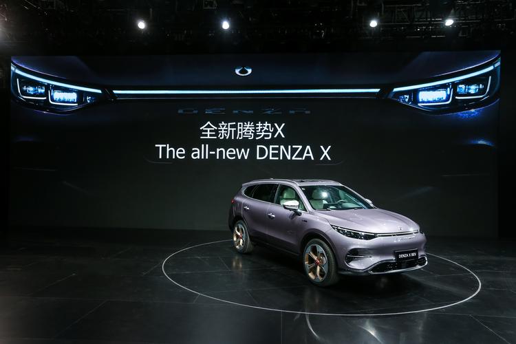 全新腾势x bev纯电suv,续航里程达520公里,广州车展实拍!