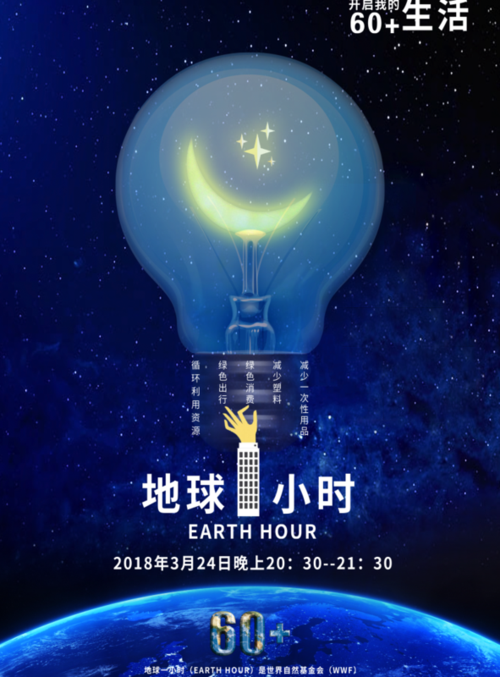 童话风熄灯一小时海报 /印刷海报