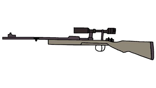 狙击枪简笔画怎么画