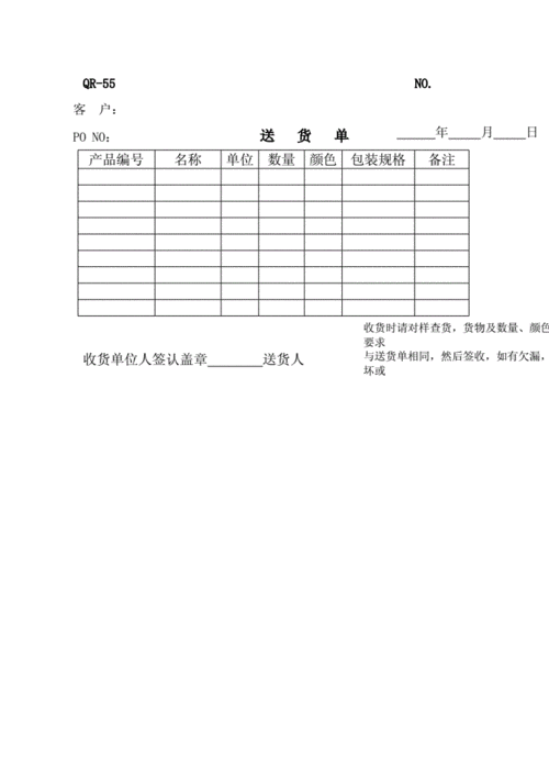 送货单表格格式.docx 2页